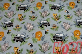 Pościel dziecięca 100% bawełna rozmiar 90x120 safari i jeep D88