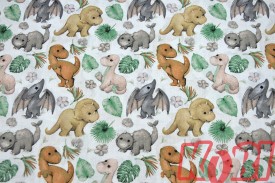 Pościel dziecięca 100% bawełna rozmiar 90x120 dinozaury D85