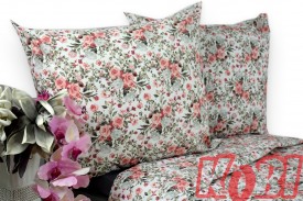 Pościel bawełna 100% rozmiar 220x200 bukiet róż 3541 KOBI