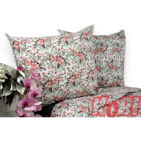 Pościel bawełna 100% rozmiar 220x200 bukiet róż 3541 KOBI