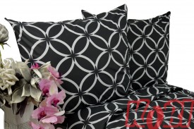 Pościel bawełna 100% rozmiar 220x200 czarny witraż 3542 KOBI