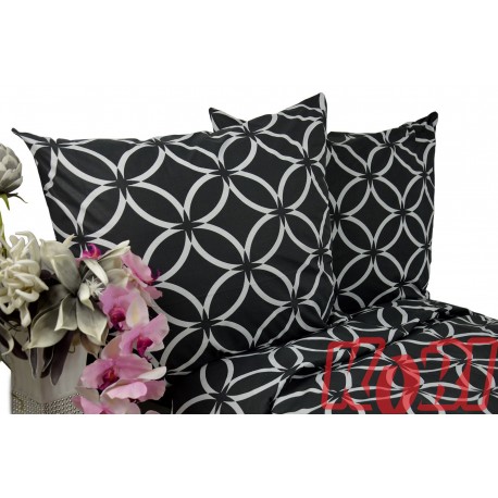Pościel bawełna 100% rozmiar 220x200 czarny witraż 3542 KOBI