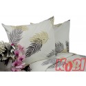 Pościel bawełna 100% rozmiar 180x200 paproć ecru 3545 KOBI