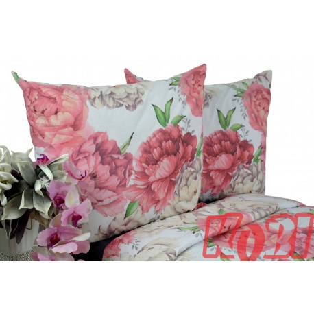 Pościel bawełna 100% rozmiar 220x200 pąki róż 3546 KOBI