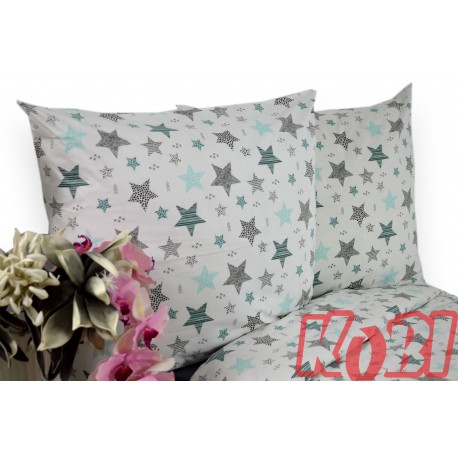Pościel bawełna 100% rozmiar 140x200 Gwiazdki 3536w Kobi