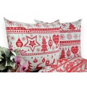 Pościel bawełna 100% rozmiar 160x200 świąteczna renifery czerwone pasy 1791 Kobi