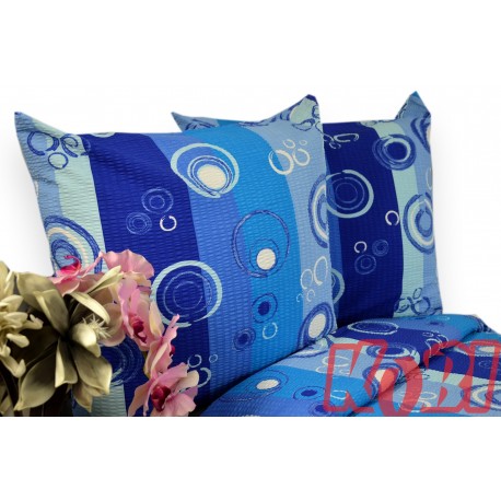 Pościel flanela rozmiar 160x200 Niebieskie pasy 0722 KOBI