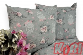 Pościel z kory rozmiar 160x200 Łapacz snów szare tło 3551 Kobi