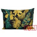 Poszewka bawełniana rozmiar 50x70 monstery zielono złote 3205 Kobi