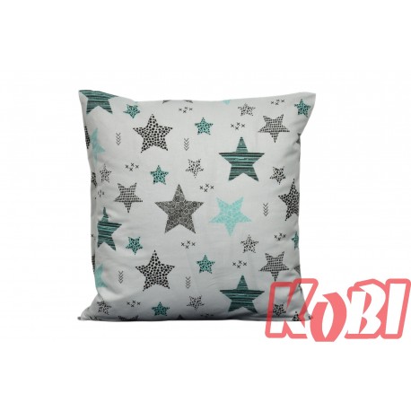 Poszewka bawełniana rozmiar 40x40 gwiazdki 3536 Kobi