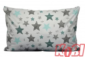 Poszewka bawełniana rozmiar 40x60 gwiazdki 3536 Kobi