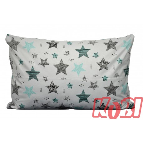 Poszewka bawełniana rozmiar 40x60 gwiazdki 3536 Kobi