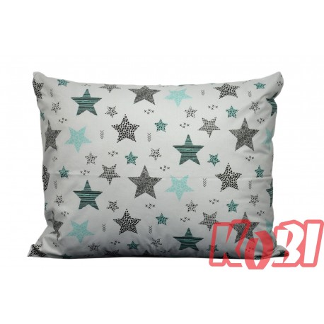 Poszewka bawełniana rozmiar 50x60 gwiazdki 3536 Kobi