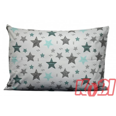 Poszewka bawełniana rozmiar 50x70 gwiazdki 3536 Kobi