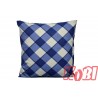 Poszewka bawełniana rozmiar 40x40 Biało-niebieska krata 3531 Kobi
