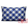 Poszewka bawełniana rozmiar 40x60 biało-niebieska krata 3531 Kobi