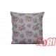 Poszewka bawełniana rozmiar 40x40 róże szare tło 3535 Kobi