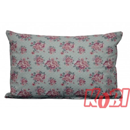 Poszewka bawełniana rozmiar 40x60 Róże szare tło 3535 Kobi