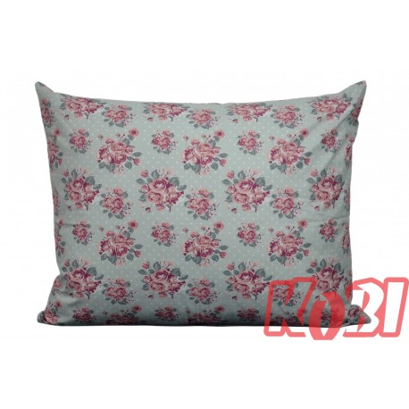 Poszewka bawełniana rozmiar 50x60 Róże szare tło 3535 Kobi