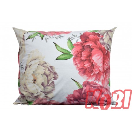 Poszewka bawełniana rozmiar 50x60 pąki róż 3546 Kobi