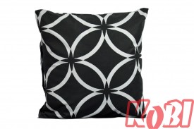 Poszewka bawełniana rozmiar 40x40 czarny witraż 3542 Kobi