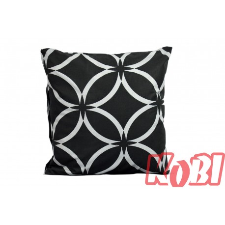 Poszewka bawełniana rozmiar 40x40 czarny witraż 3542 Kobi
