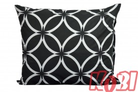 Poszewka bawełniana rozmiar 50x60 czarny witraż 3542 Kobi