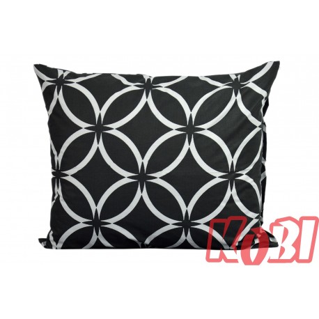 Poszewka bawełniana rozmiar 50x60 czarny witraż 3542 Kobi