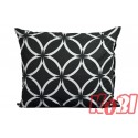 Poszewka bawełniana rozmiar 50x60 czarny witraż 3542 Kobi