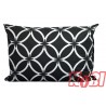 Poszewka bawełniana rozmiar 50x70 czarny witraż 3542 Kobi