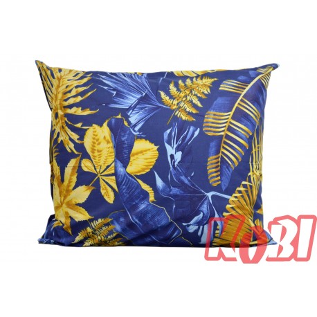 Poszewka bawełniana rozmiar 50x60 złote liście 3381 Kobi