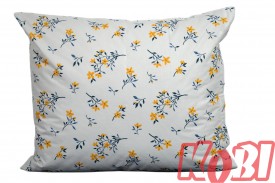 Poszewka bawełniana rozmiar 50x60 gałązki żółty kwiat 3543 Kobi