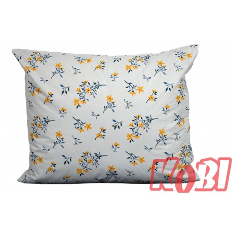 Poszewka bawełniana rozmiar 50x60 gałązki żółty kwiat 3543 Kobi
