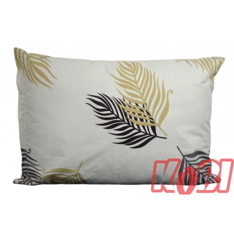 Poszewka bawełniana rozmiar 50x70 paproć ecru 3545 Kobi