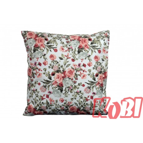 Poszewka bawełniana rozmiar 40x40 bukiet róż 3541 Kobi