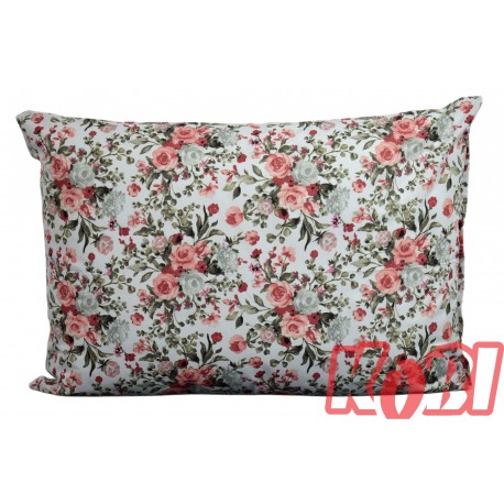 Poszewka bawełniana rozmiar 50x70 bukiet róż 3541 Kobi