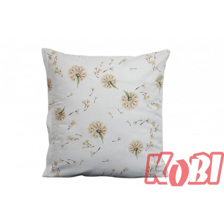 Poszewka bawełniana rozmiar 40x40 pastelowe dmuchawce 3533 Kobi