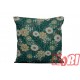 Poszewka z kory rozmiar 40x40 kwiatki zielone tło 3529 Kobi
