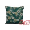 Poszewka z kory rozmiar 40x40 kwiatki zielone tło 3529 Kobi