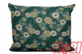 Poszewka z kory rozmiar 50x60 Kwiatki zielone tło 3529 Kobi