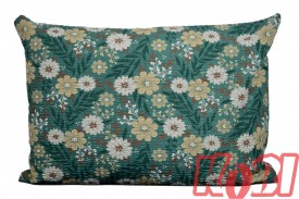 Poszewka z kory rozmiar 50x70 kwiatki zielone tło 3529 Kobi