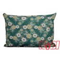 Poszewka z kory rozmiar 50x70 kwiatki zielone tło 3529 Kobi