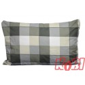 Poszewka bawełniana rozmiar 40x60 krata szare cappuccino 3534 Kobi
