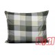 Poszewka bawełniana rozmiar 50x60 krata szare cappuccino 3534 Kobi