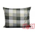 Poszewka bawełniana rozmiar 50x60 krata szare cappuccino 3534 Kobi
