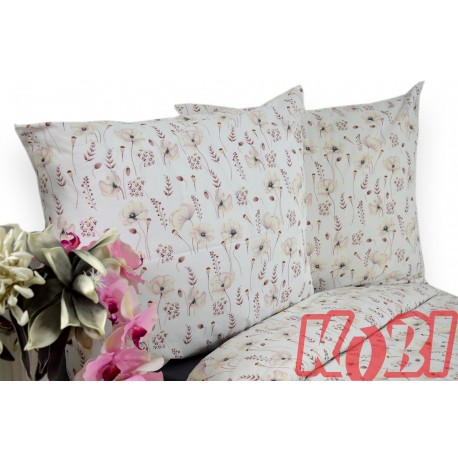 Pościel bawełna 100% rozmiar 140x200 Pastelowe maki 3532w Kobi