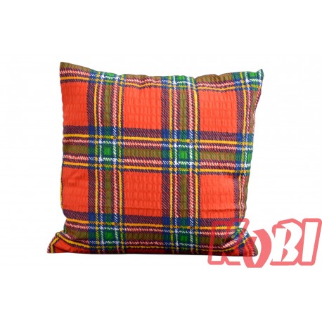 Poszewka z kory rozmiar 40x40 Niebieskie pasy 0722 Kobi