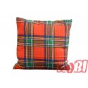 Poszewka z kory rozmiar 40x40 czerwona kratka 0880 Kobi