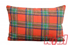 Poszewka z kory rozmiar 40x60 czerwona kratka 0880 Kobi