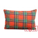 Poszewka z kory rozmiar 40x60 czerwona kratka 0880 Kobi